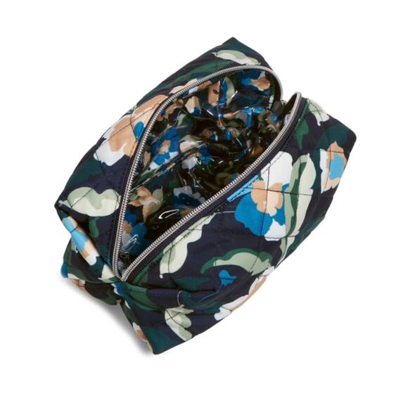 Vera Bradley Medium Cosmetic Bag Immersed Bloom - Picture 3 of 5